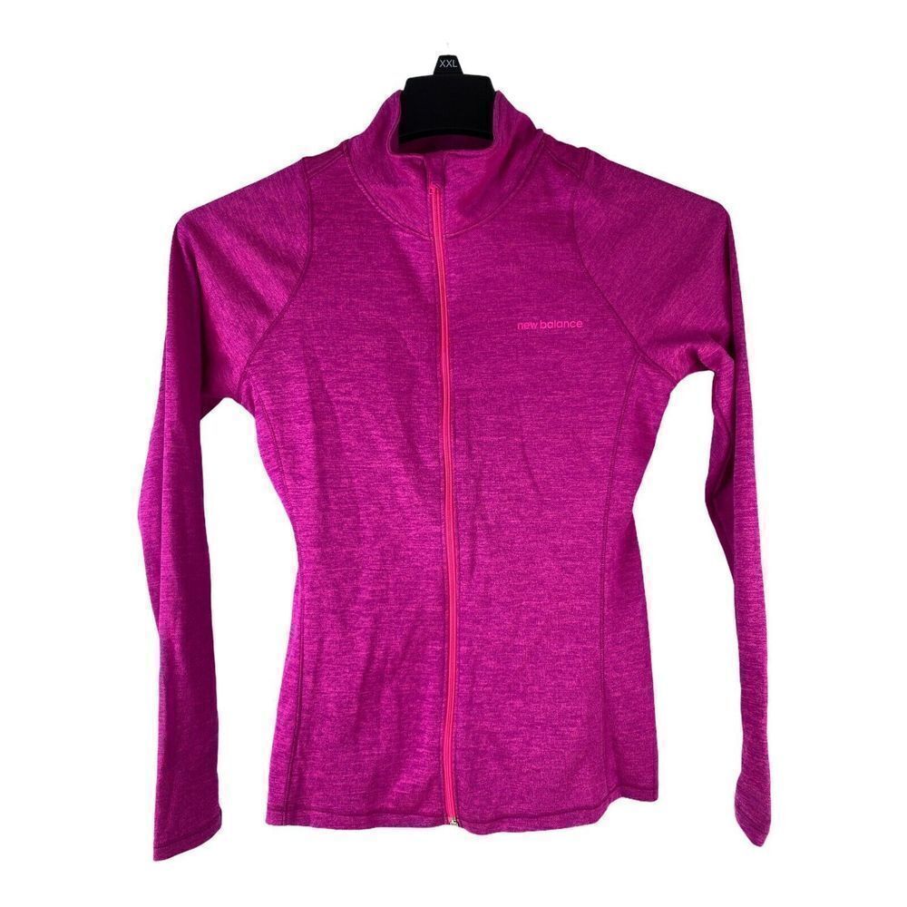 New Balance Womens Sz Small Pink Purple NB Dry Full Zip Active Jacket RN#96937